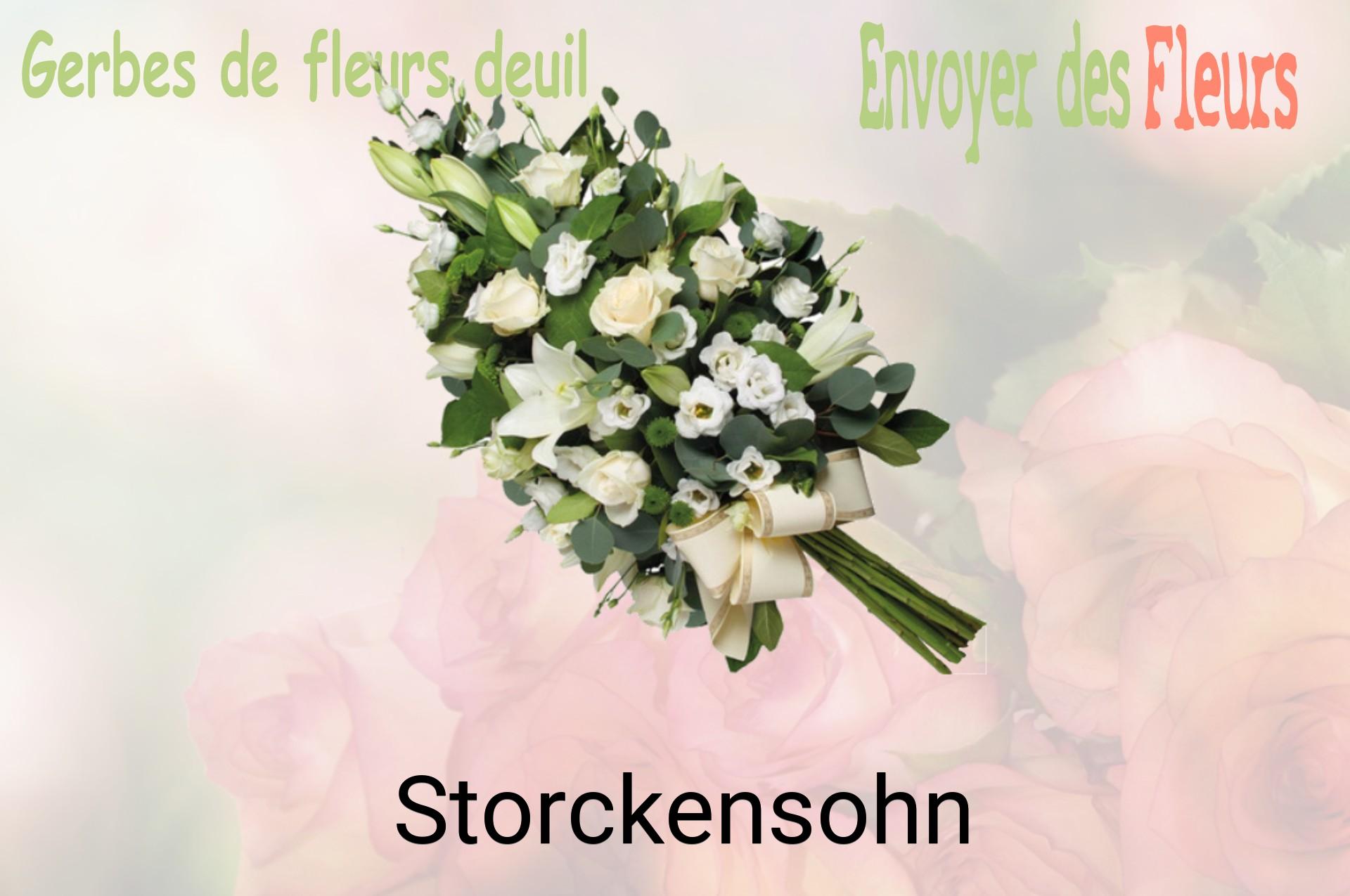 Gerbe de fleurs de deuil livrée à Storckensohn